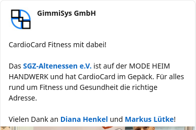 GimmiSys bei LinkedIn