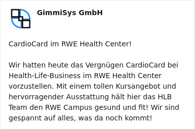 GimmiSys bei LinkedIn